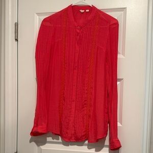 GAP Red Button Down Shirt for Women